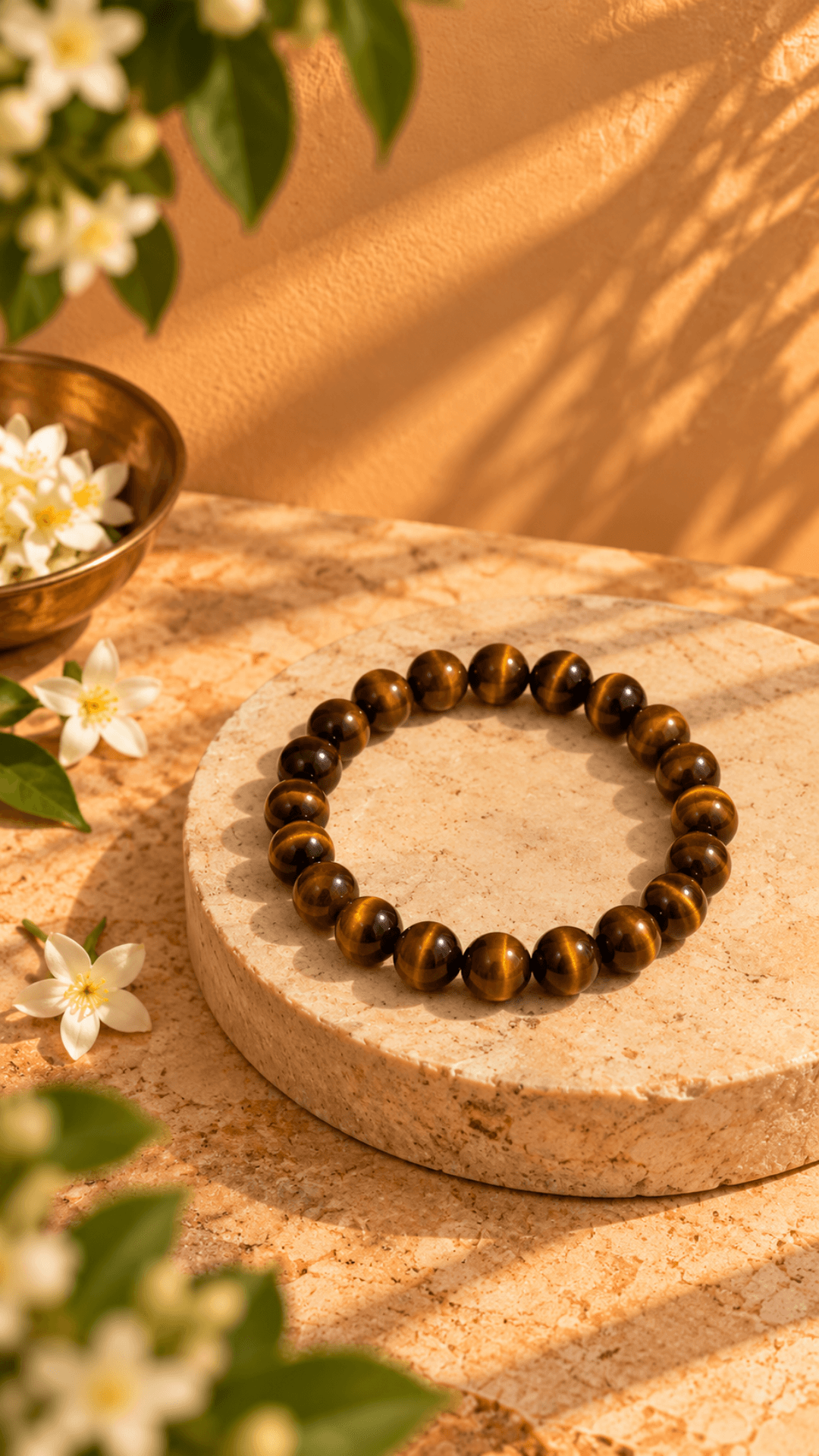Natural Tiger Eye Gemstone Bracelet