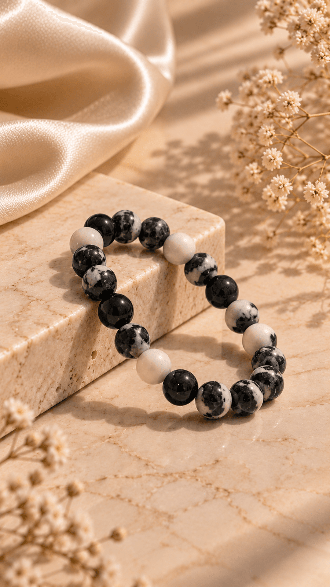 white-zebra-jasper-gemstone-bracelet